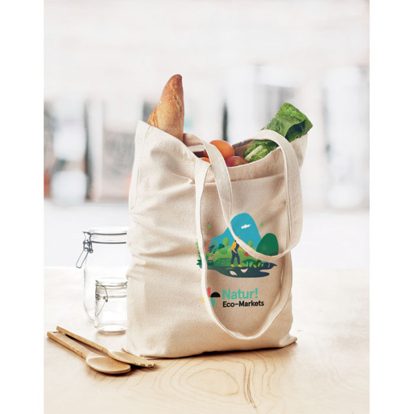 Sac shopping en toile REGO personnalisable avec logo - vue 4