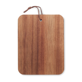 Planche à découper en bois d'acacia BIYU personnalisable avec logo - vue 2