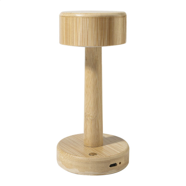 LAMPE DE TABLE EN BAMBOU PIFU personnalisable avec logo - vue 6