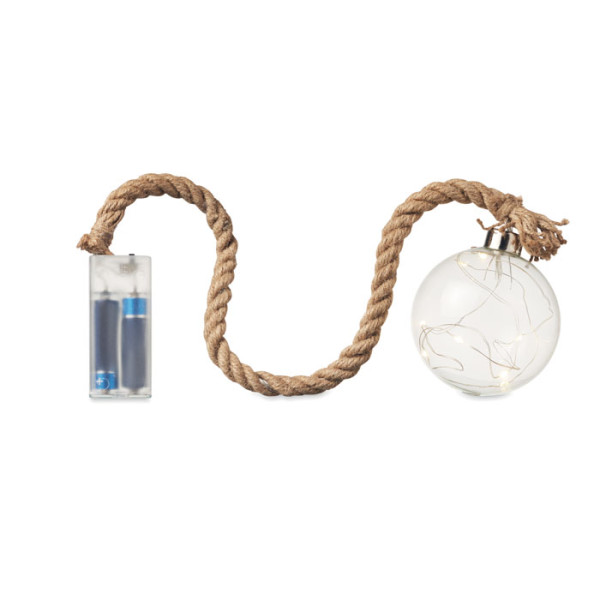 Boule lumineuse LED RETO personnalisée avec logo - vue 2
