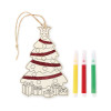 Décoration de Noël en bois SOBE personnalisable avec logo