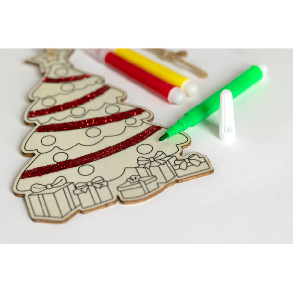 Décoration de Noël en bois SOBE personnalisable avec logo - vue 6