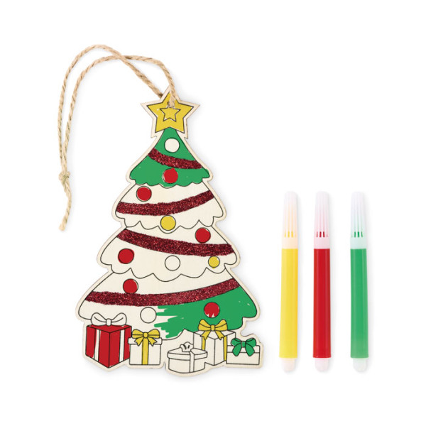 Décoration de Noël en bois SOBE personnalisable avec logo - vue 9