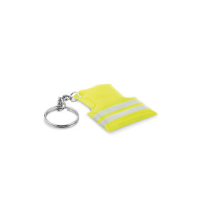 Porte-clés gilet de sécurité à personnaliser Puzo avec votre logo - vue 2
