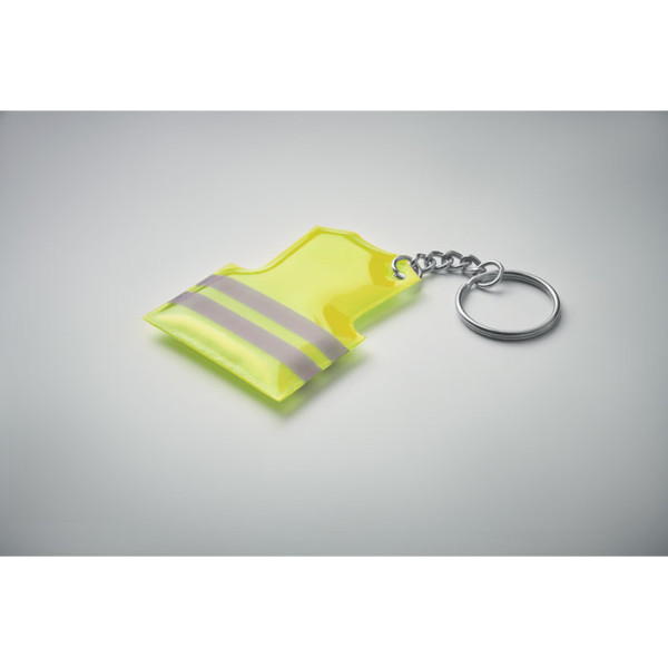 Porte-clés gilet de sécurité à personnaliser Puzo avec votre logo - vue 4