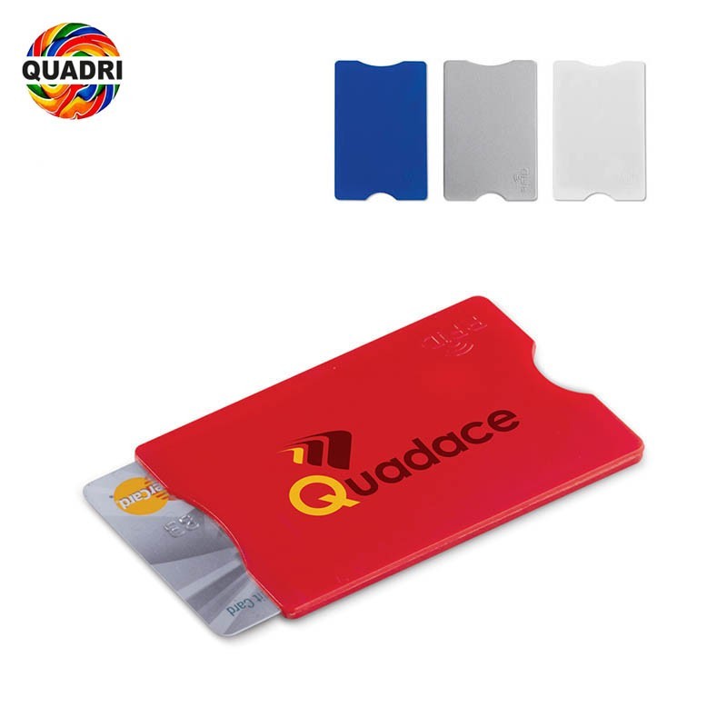 Porte-cartes de visite anti-clonage personnalisé avec votre logo.