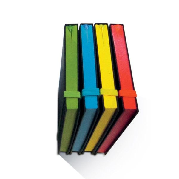Carnet de note tranche colorée