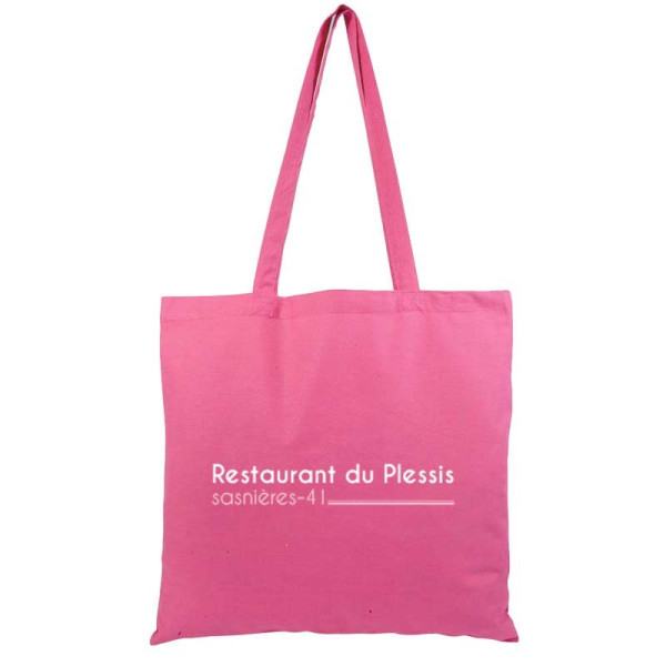 Sac coton 220 g/m2 longues anses. Sac pub coton personnalisé