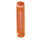 Thermomètre métal personnalisé orange - Déstoskage Cadeauweb