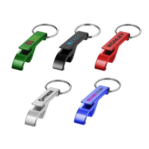 Porte-clés décapsuleur aluminium personnalisé