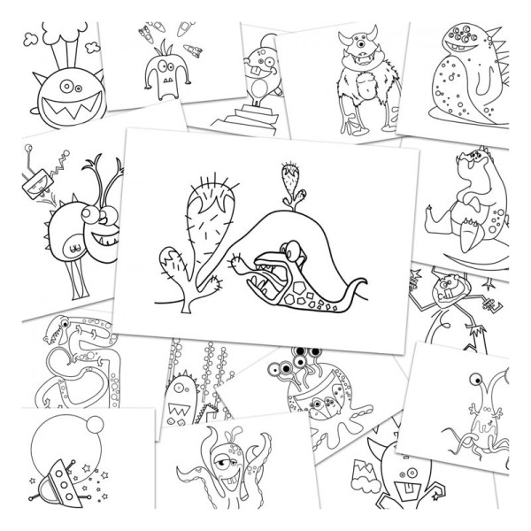 Set de crayons de couleur avec cahier de coloriage personnalisé