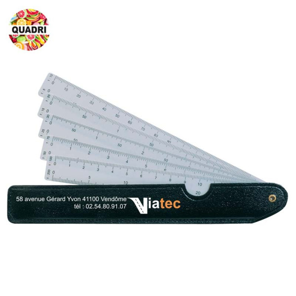 Règle Kutch 15 cm éventail personnalisée 10 en 1