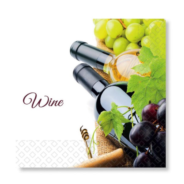 Serviette papier ouaté blanc personnalisé