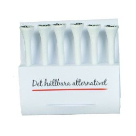 Pochette 6 tees de golf et 1 marqueur-balle personnalisé