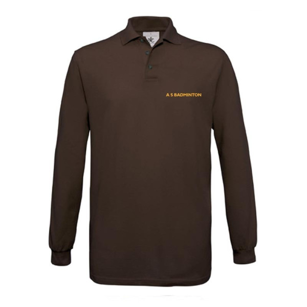 Polo manche longue B&C Safran personnalisé