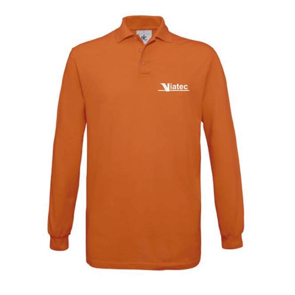 Polo manche longue B&C Safran personnalisé