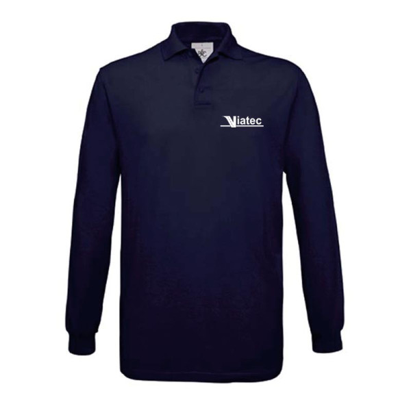 Polo manche longue B&C Safran personnalisé