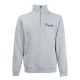 Sweat-shirt homme col zippé personnalisé