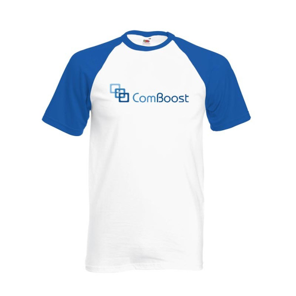 T-shirt baseball publicitaire bicolore Fruit of the Loom