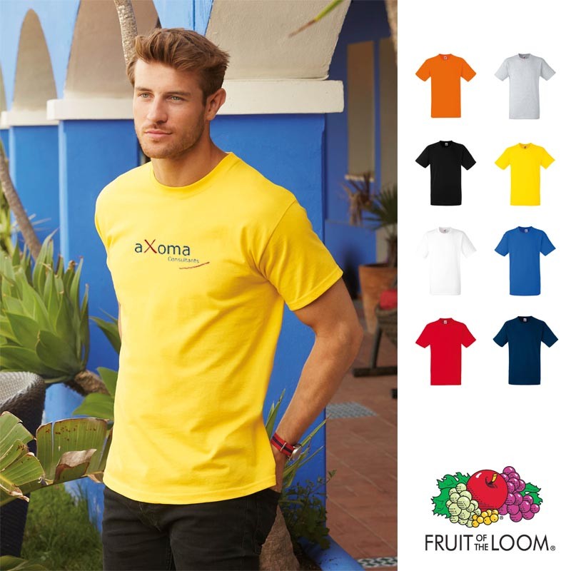 T-shirt publicitaire homme - T-shirt Fruit of the Loom personnalisé