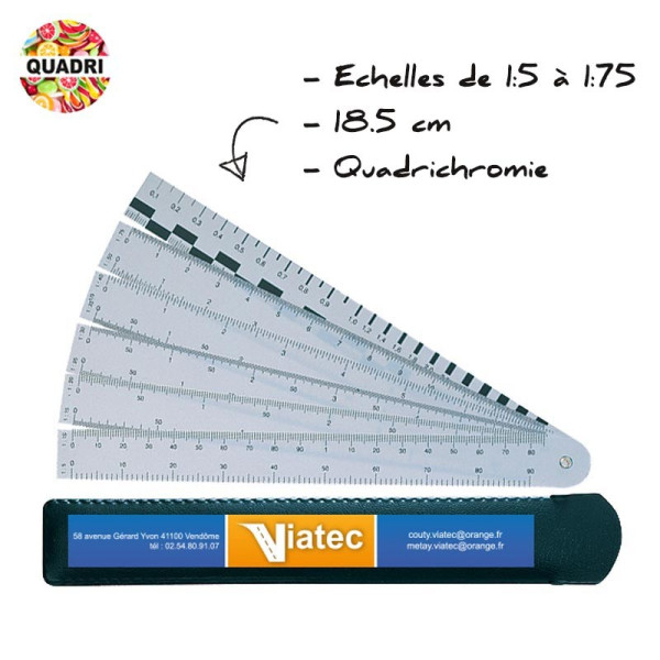 Règle éventail 10 en 1 kutch personnalisée