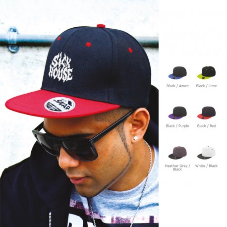 Casquette publicitaire "Brooklyn" snapback bicolore