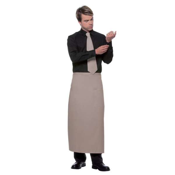 Tablier bistro personnalisé long avec poche