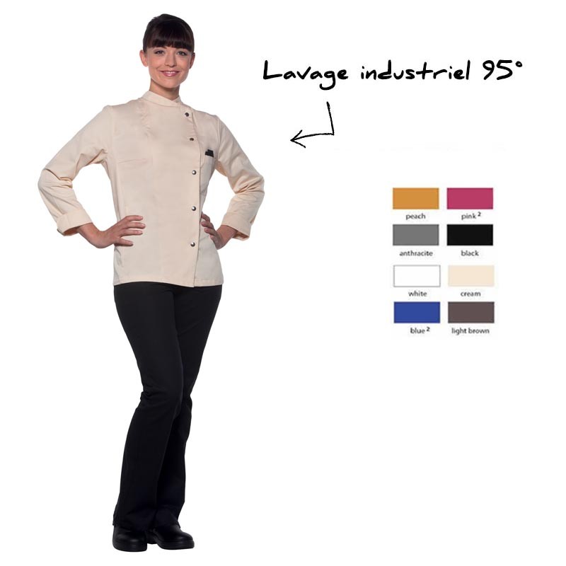 Veste de cuisine pour femme personnalisée - Veste cuisine colorée