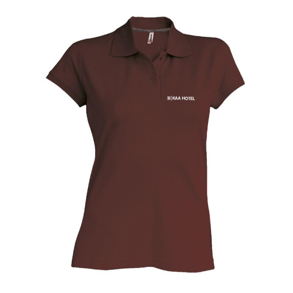 Polo 100% Coton piqué personnalisable Femme