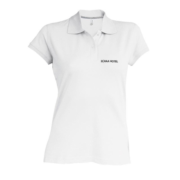 Polo 100% Coton piqué personnalisable Femme