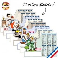 Calendrier publicitaire Métier