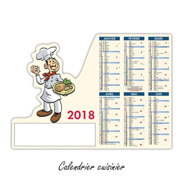 Calendrier Pro découpé A4