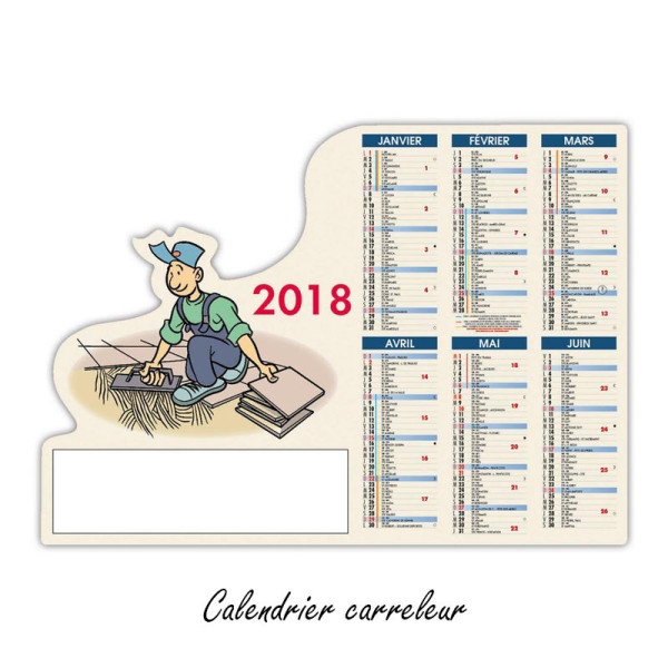 Calendrier Pro découpé A4