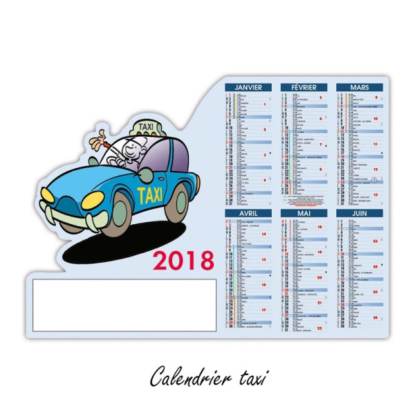 Calendrier Pro découpé A4
