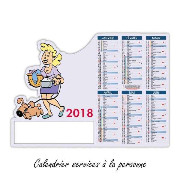 Calendrier Pro découpé A4