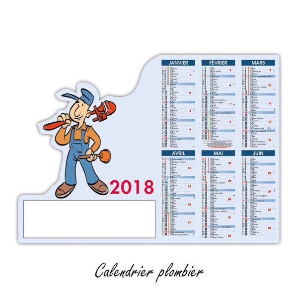 Calendrier Pro découpé A4