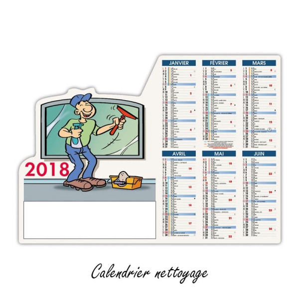 Calendrier Pro découpé A4