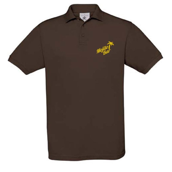 Polo Homme B&C 180 g/m2 Safran Personnalisé