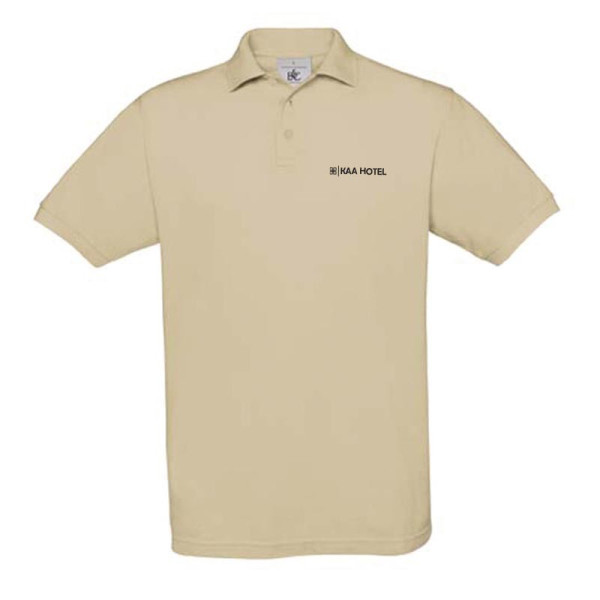 Polo Homme B&C 180 g/m2 Safran Personnalisé