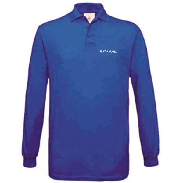 Polo manche longue B&C Safran personnalisé