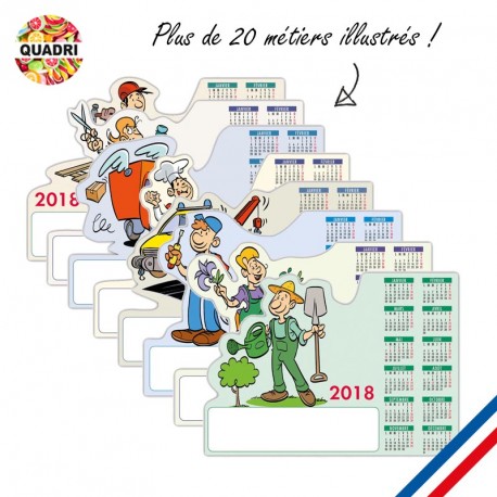 Calendrier magnet métier