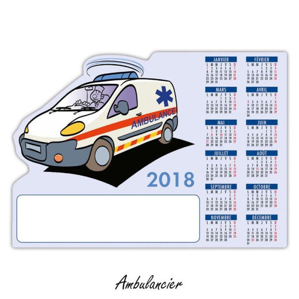 Calendrier magnet métier