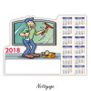 Calendrier magnet métier