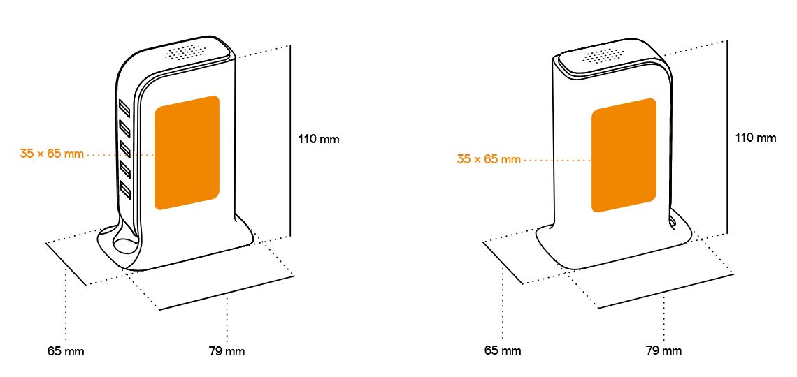 marquage logos sur le chargeur "power tower" pub