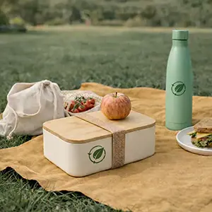 Gourdes et mugs personnalisés : contenants isothermes et lunchbox avec logo