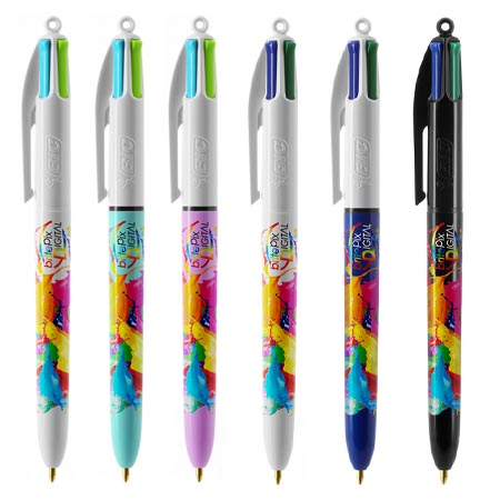 Stylo 4 couleurs publicitaire BIC® Glacé