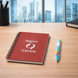 Stylos publicitaires et carnets personnalisés pour bureau