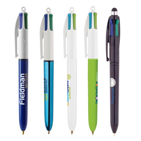 Le stylo BIC 4 couleurs marqué avec logo entreprise - Cadeauweb