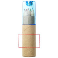 Zone de marquage Position 2 pour Boite de mini-crayons avec taille crayon