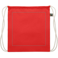 Zone de marquage Position 1 pour Sac à dos personnalisable à cordons